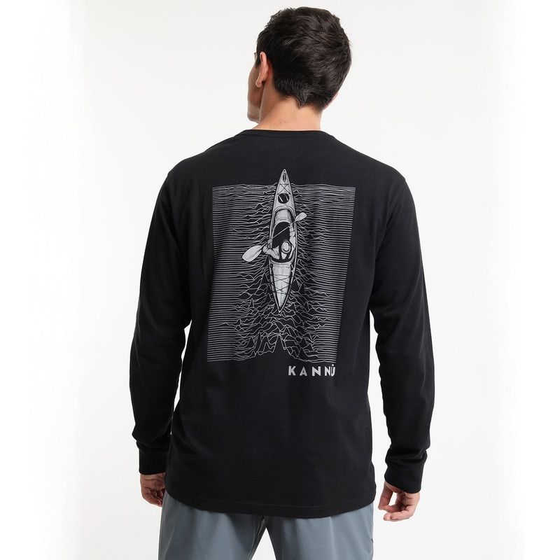 KANNU - Polera Lifestyle Diseño Hombre Negro KANNU