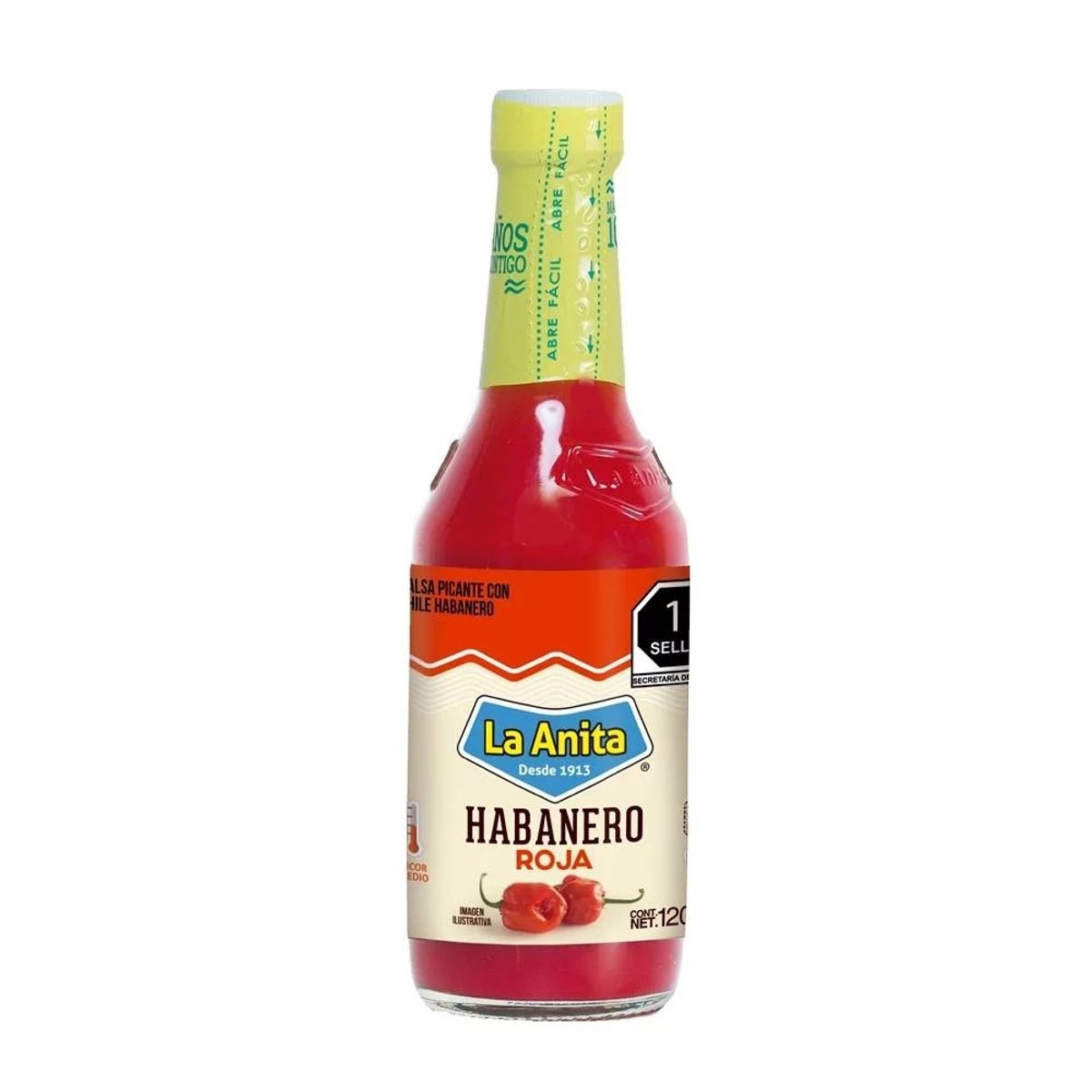 LA ANITA - Aji Salsa Habanero Roja La Anita 120ml