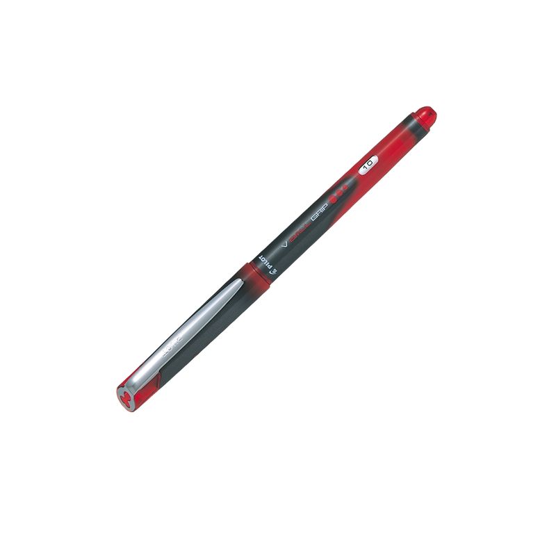 PILOT - Lapiz Tinta Gel VBall Grip 10 Pilot 6 unidades Rojo
