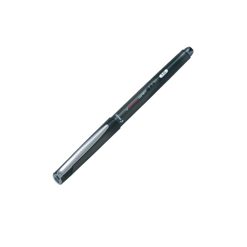 PILOT - Lapiz Tinta Gel VBall Grip 10 Pilot 6 unidades Negro