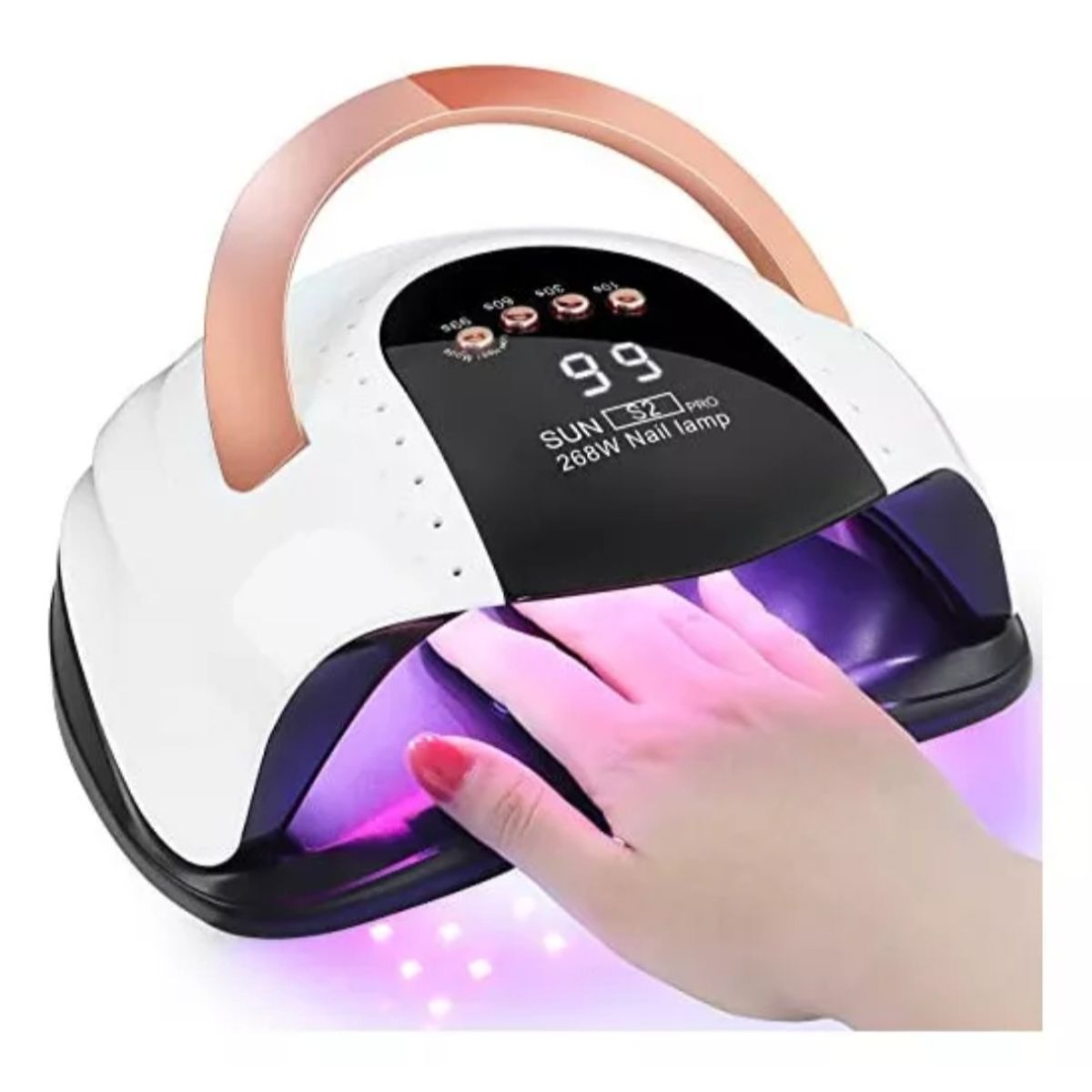 GENERICO - Lámpara Led Uv De Uñas 2 En 1 De 268w Secador De Uña