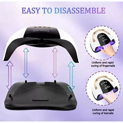Imagen 2 del producto Lámpara Led Uv De Uñas 2 En 1 De 268w Secador De Uña