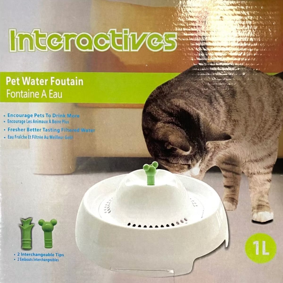 GENERICO - Bebedero Fuente Automático Para Gatos Mascotas Interactivo