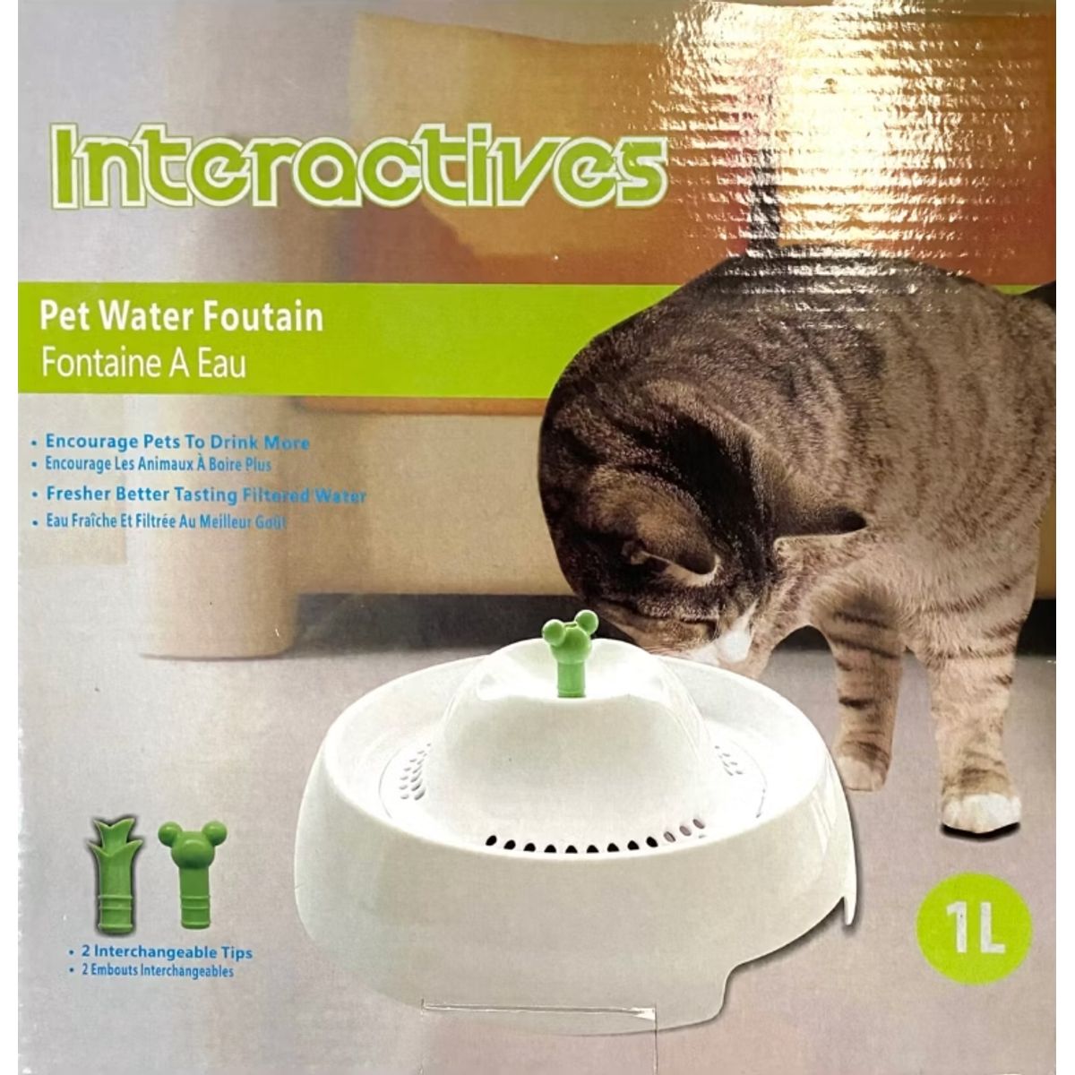 GENERICO - Bebedero Fuente Automático Para Gatos Mascotas Interactivo