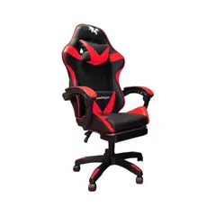 GENERICO - SILLA GAMER PENDRAGON 730-5 NEGRA ROJA RECLINABLE ALTURA REGULABLE ERGONOMICA GIRATORIA