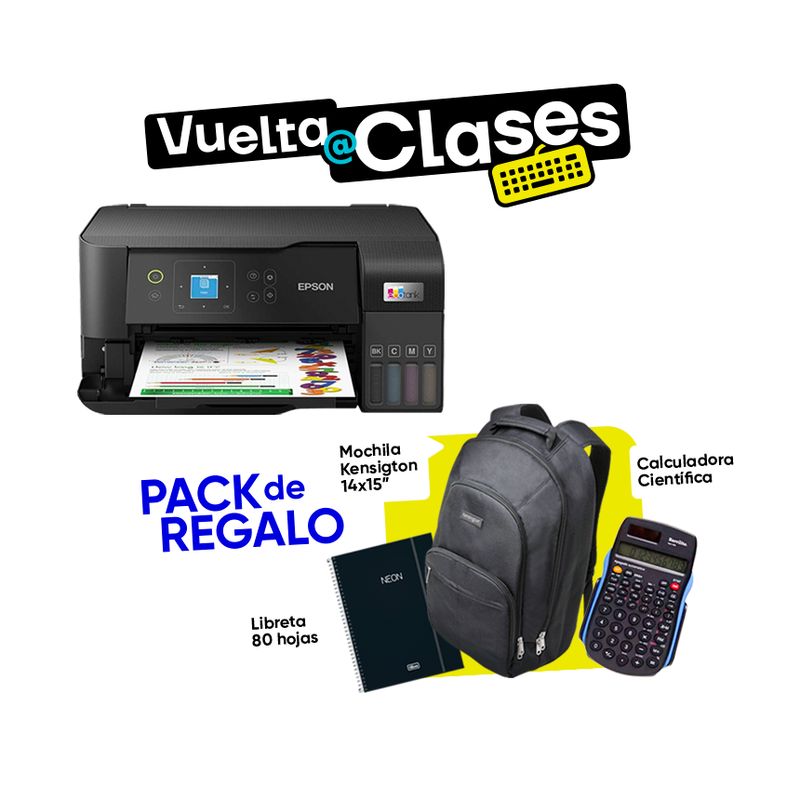 EPSON - Impresora Multifuncional Epson EcoTank L3560 WiFi + Regalo
