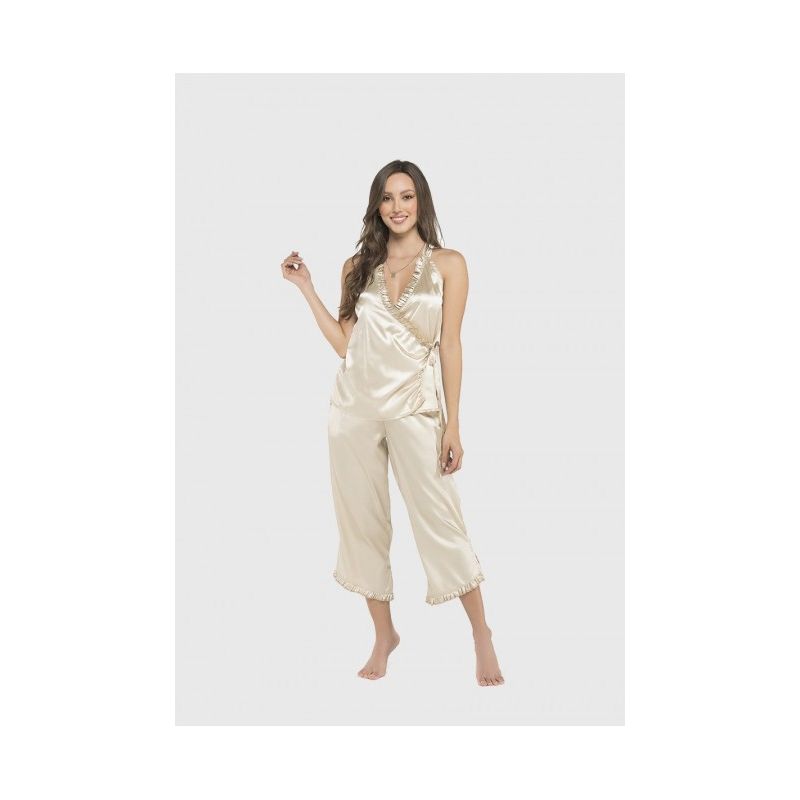 ADRIANA ARANGO - Pijama Pantalon Capri Estampado Pv045 S Adriana Arango