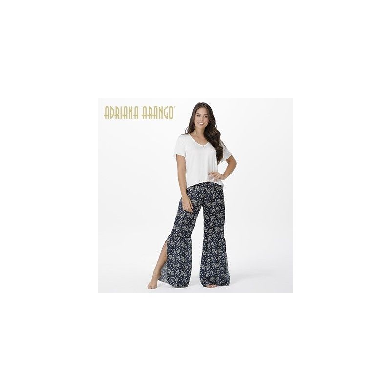 ADRIANA ARANGO - Pijama Pantalon Largo  Blanco 7772 S Adriana Arango