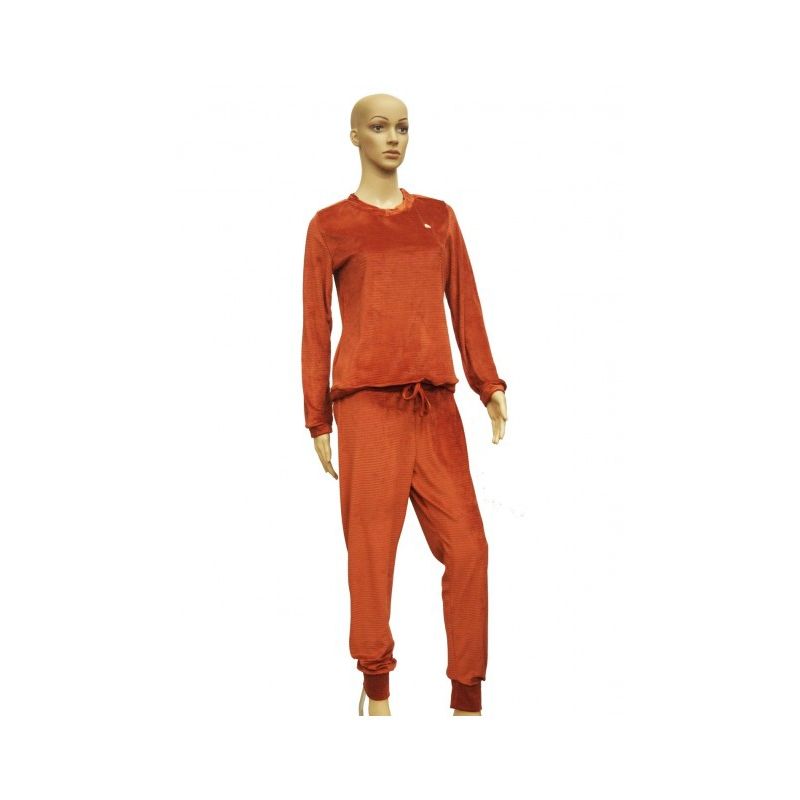 ADRIANA ARANGO - Pjama Pantalon Largo Café Inv2 L Adriana Arango