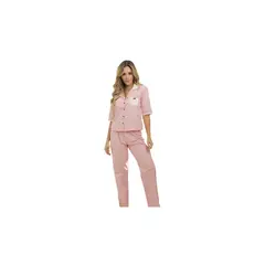 ADRIANA ARANGO - Pijama Pantalon Largo Rosa Estampado 7825 S