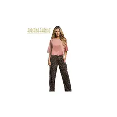 ADRIANA ARANGO - Pijama Pantalon Largo Rosado 7827 S