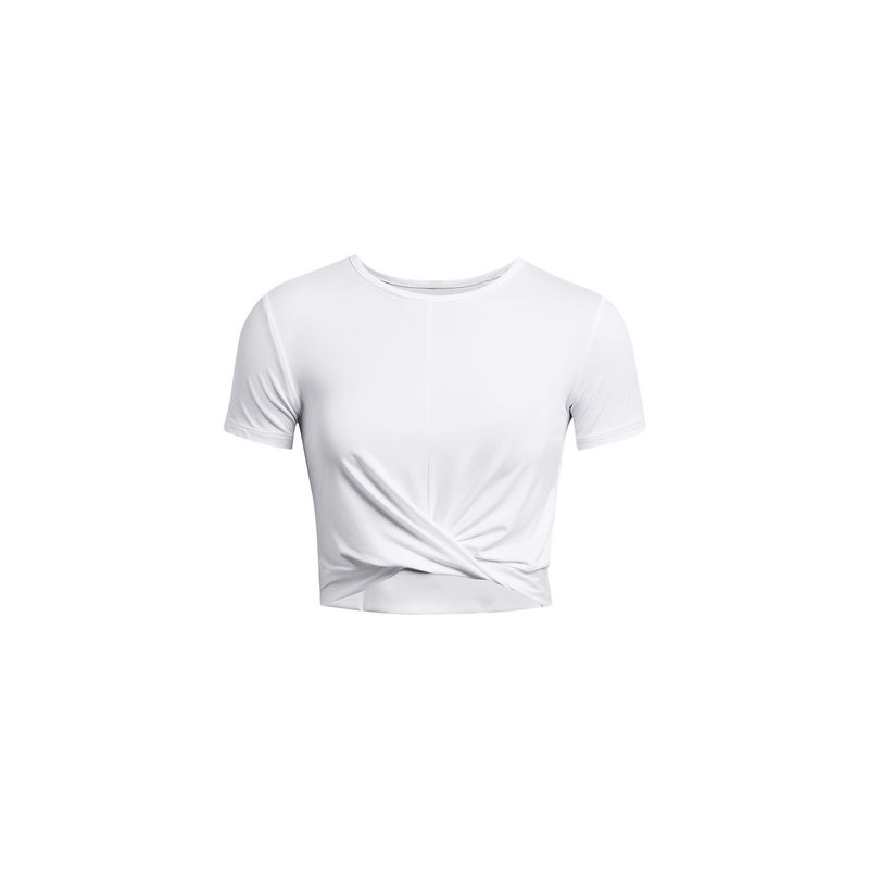 UNDER ARMOUR - Polera Croptop UA Motion Crss mujer Blanco UNDER ARMOUR