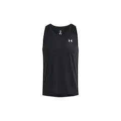 UNDER ARMOUR - Polera sin mangas Launch para hombre Negro
