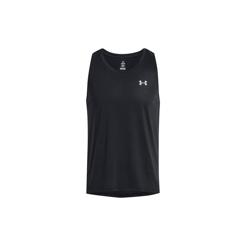 UNDER ARMOUR - Polera sin mangas Launch para hombre Negro UNDER ARMOUR