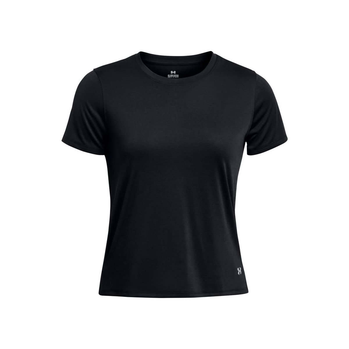 UNDER ARMOUR - Polera Manga Corta Running para Mujer Launch Negro   UNDER ARMOUR