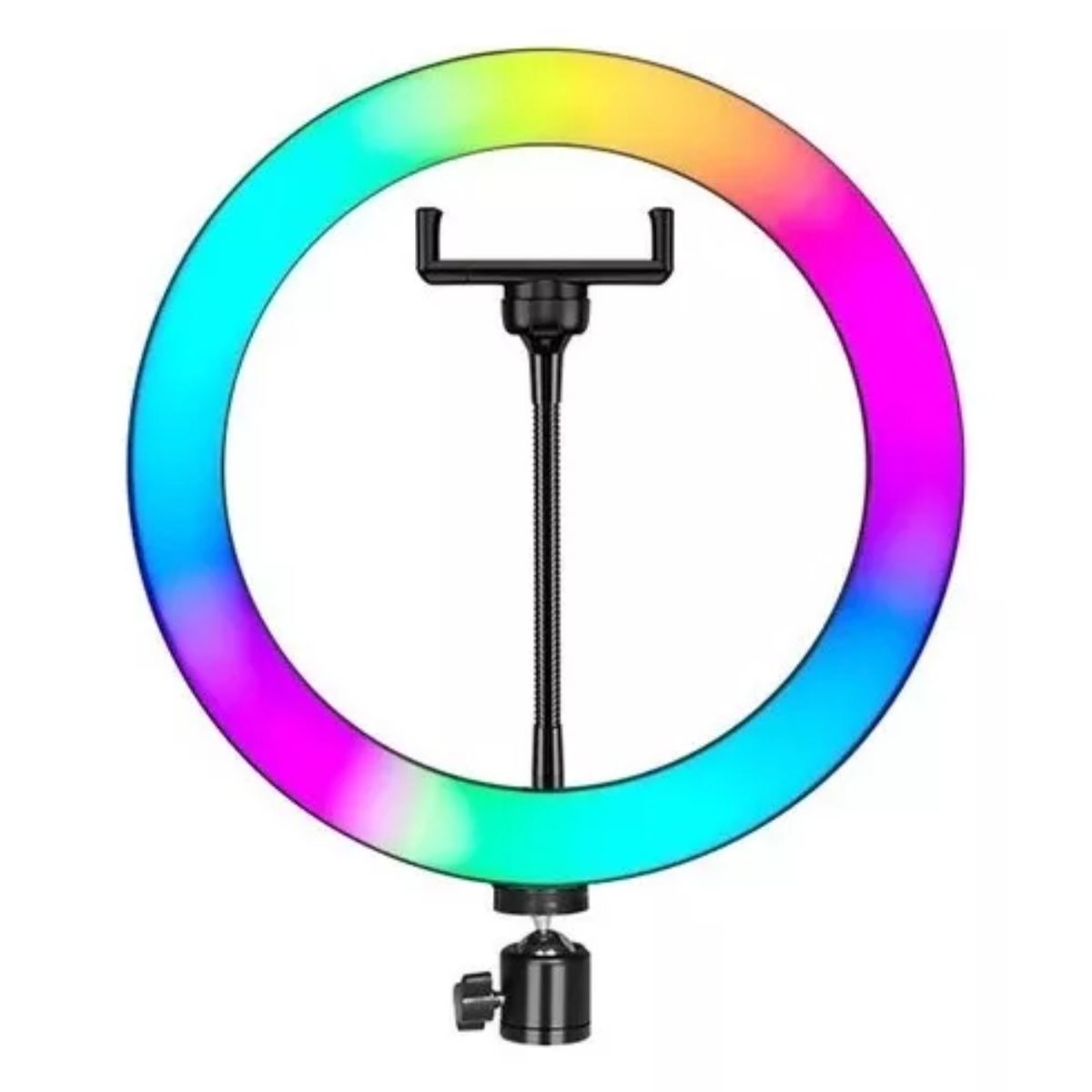 GENERICO - Aro Luz Led Rgb 30 Cm Selfie Foto + Trípode