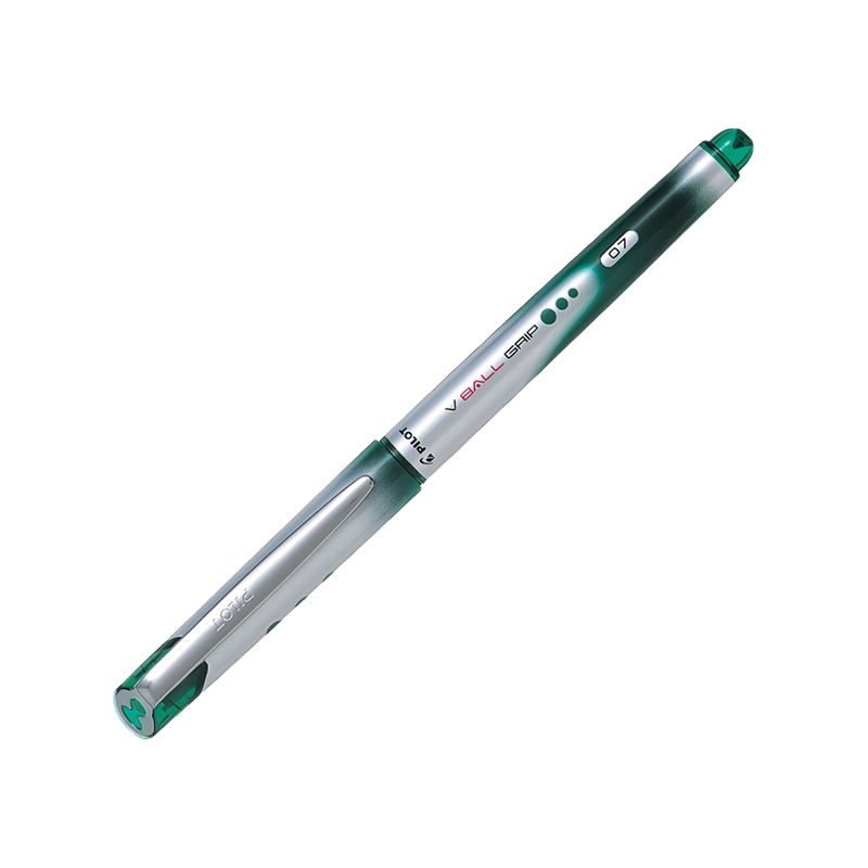 PILOT - Lapiz Tinta Gel VBall Grip 07 Pilot 6 unidades Verde