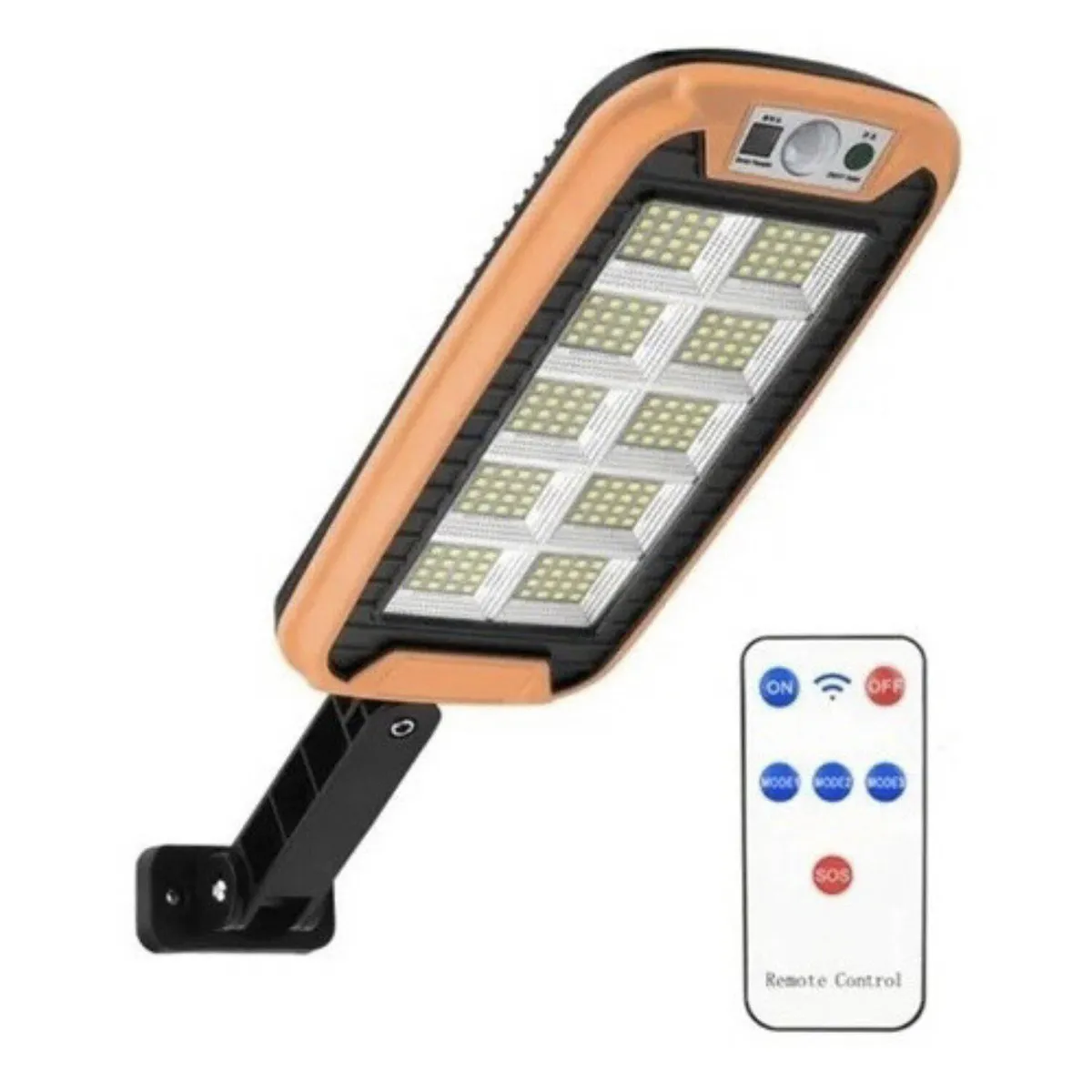 GENERICO - Foco Solar Sensor Movimiento Exterior Con Control