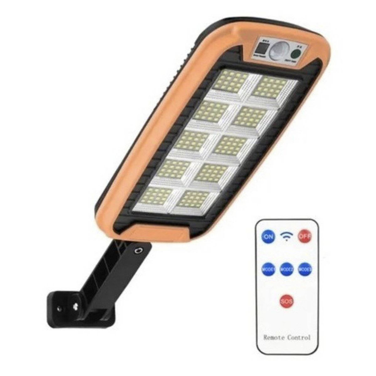 GENERICO - Foco Solar Sensor Movimiento Exterior Con Control