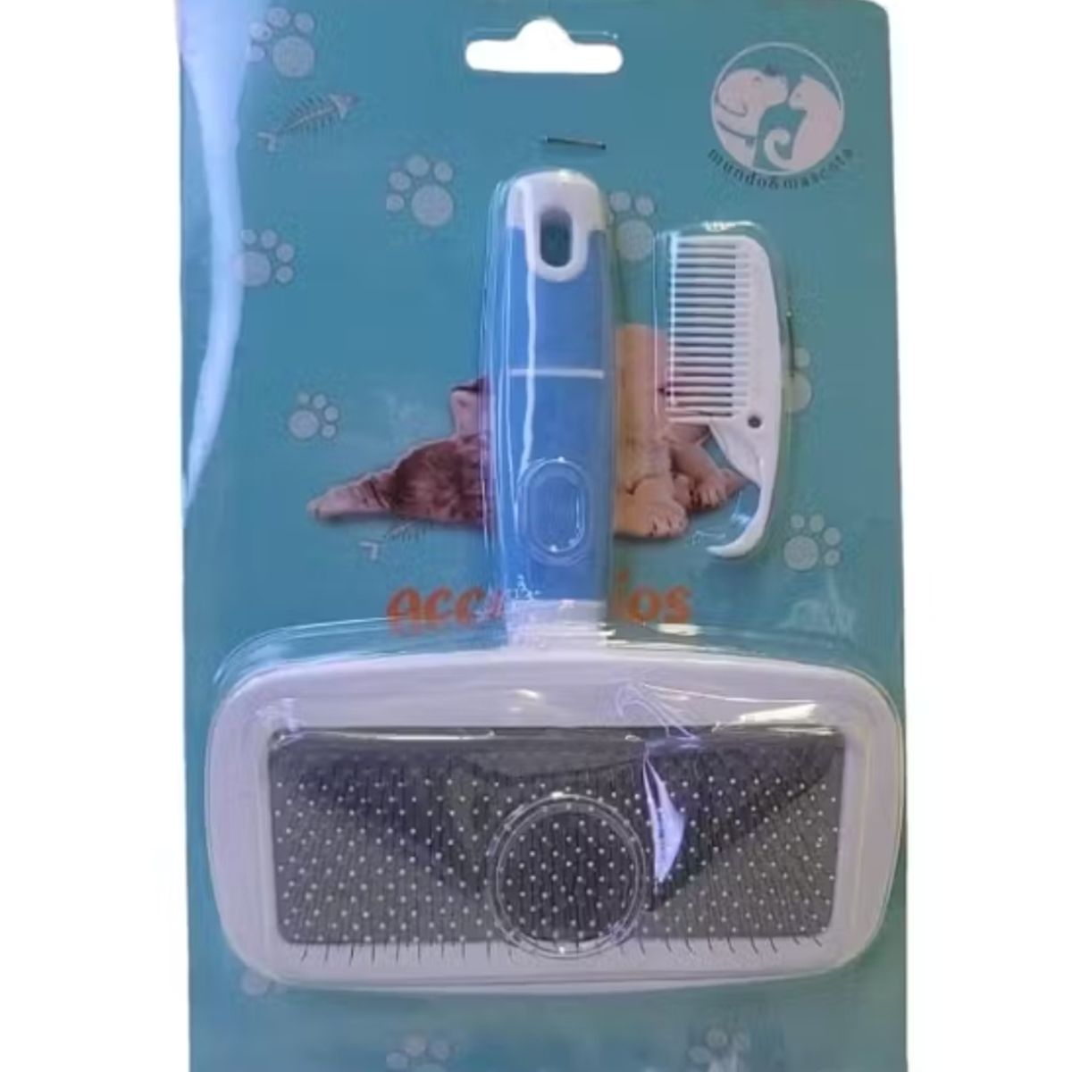 GENERICO - Cepillo Para Perros Peine Sacapelos Rastrillo Limpia