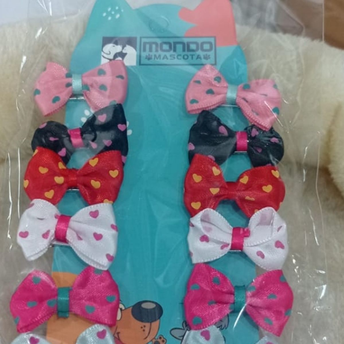 GENERICO - Pinches Para Mascotas Set 12 Lazos Colores Surtidos