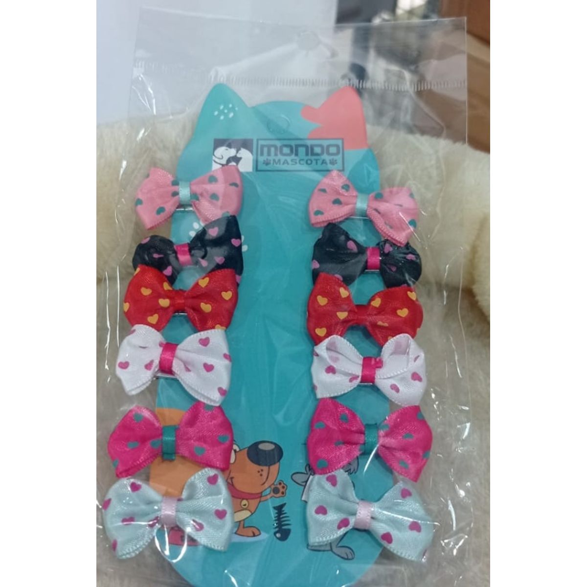 GENERICO - Pinches Para Mascotas Set 12 Lazos Colores Surtidos