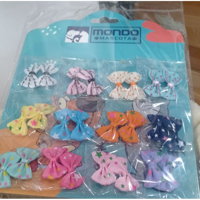GENERICO - Pinches Para Mascotas Mini Lazos Colores Surtidos