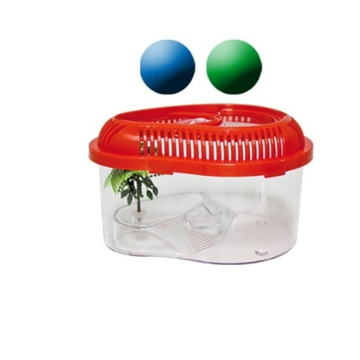 GENERICO - Mini Caja De Pecera Tanque De Plastico Rojo