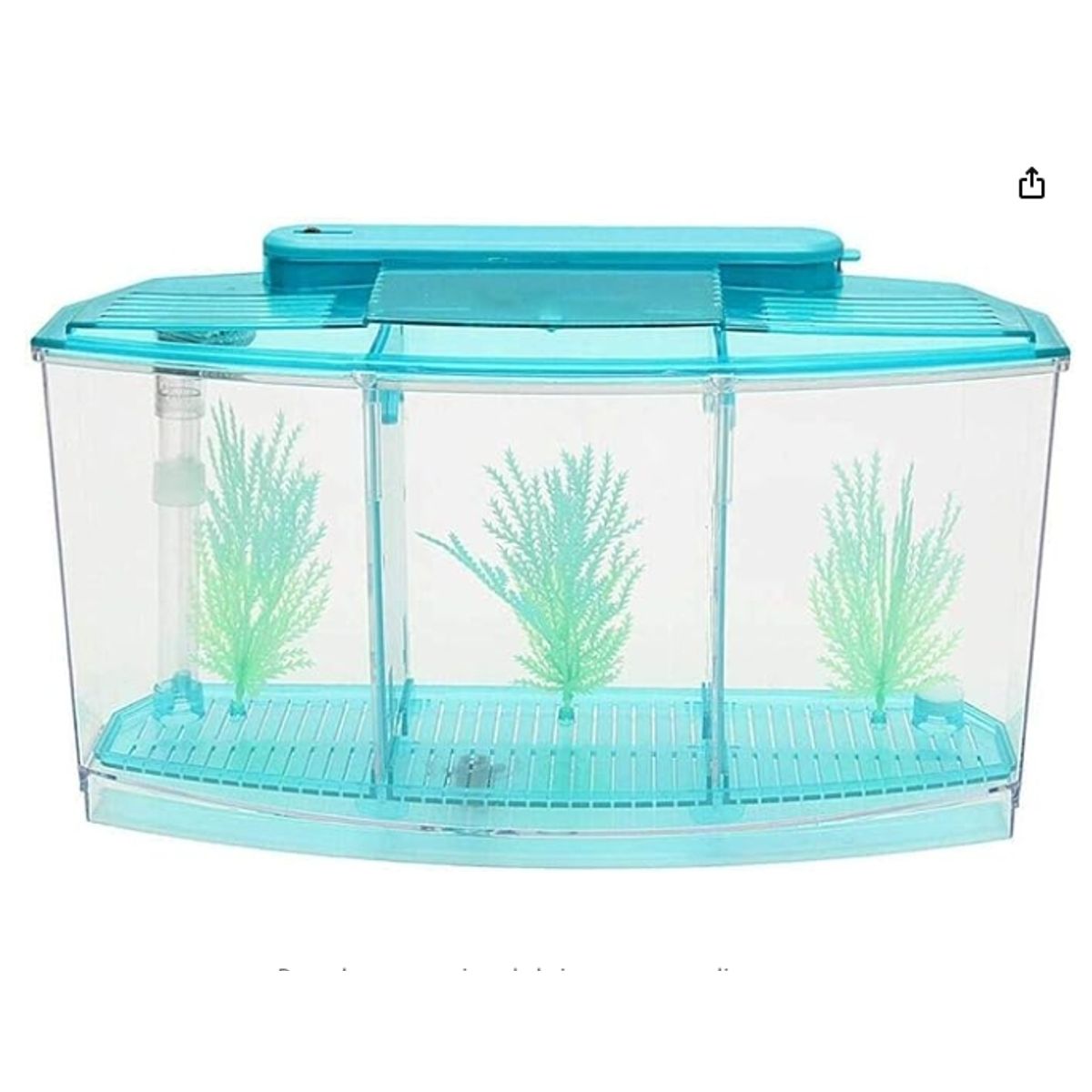 GENERICO - Mini Pecera Caja Cubo Betta Acuario Separaciones