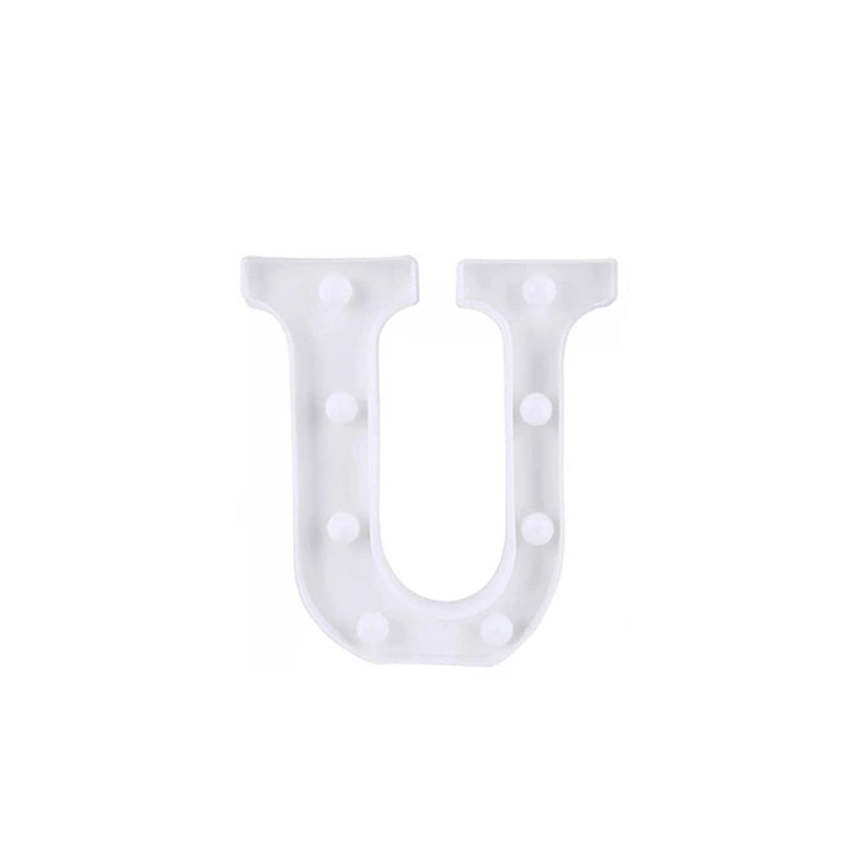 GENERICO - Letra U Con Luz LED 22cm