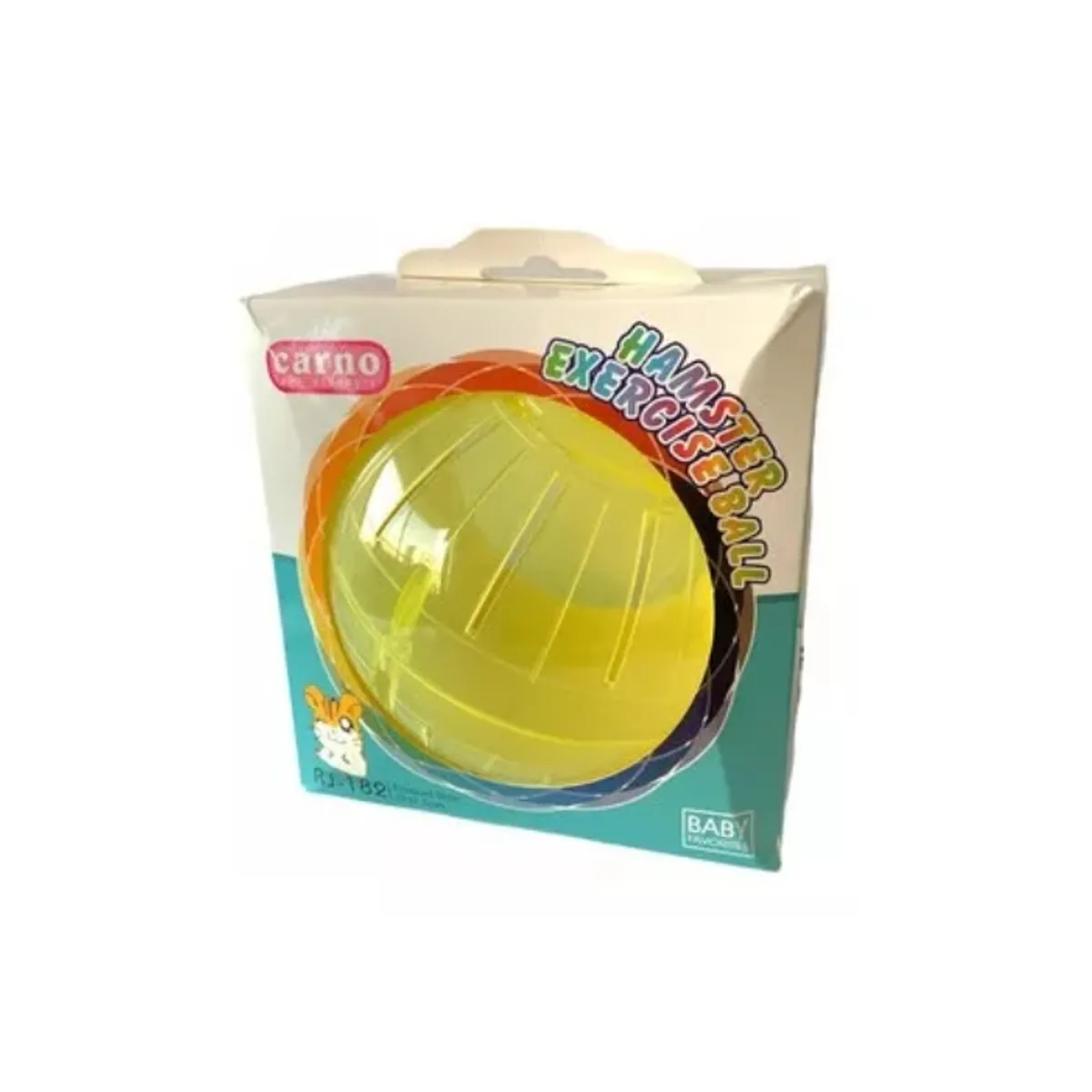 GENERICO - Bola Para Hamster Plastica 14,5 Cm Amarilla