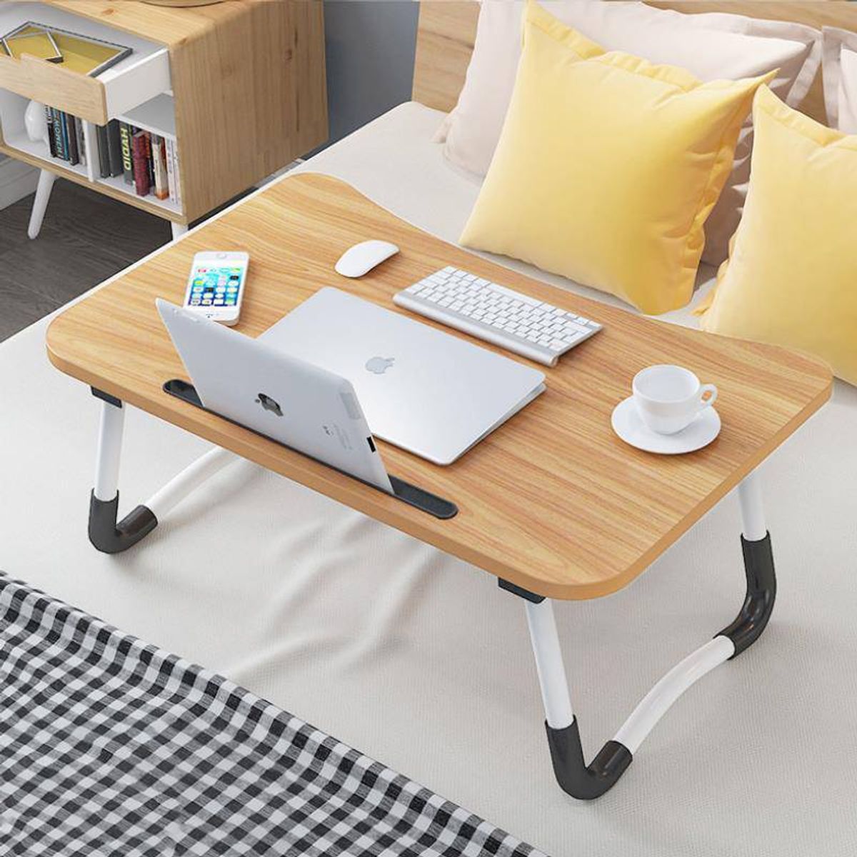 GENERICO - Mesa Cama Desayuno Madera Bandeja 40x60x28cm