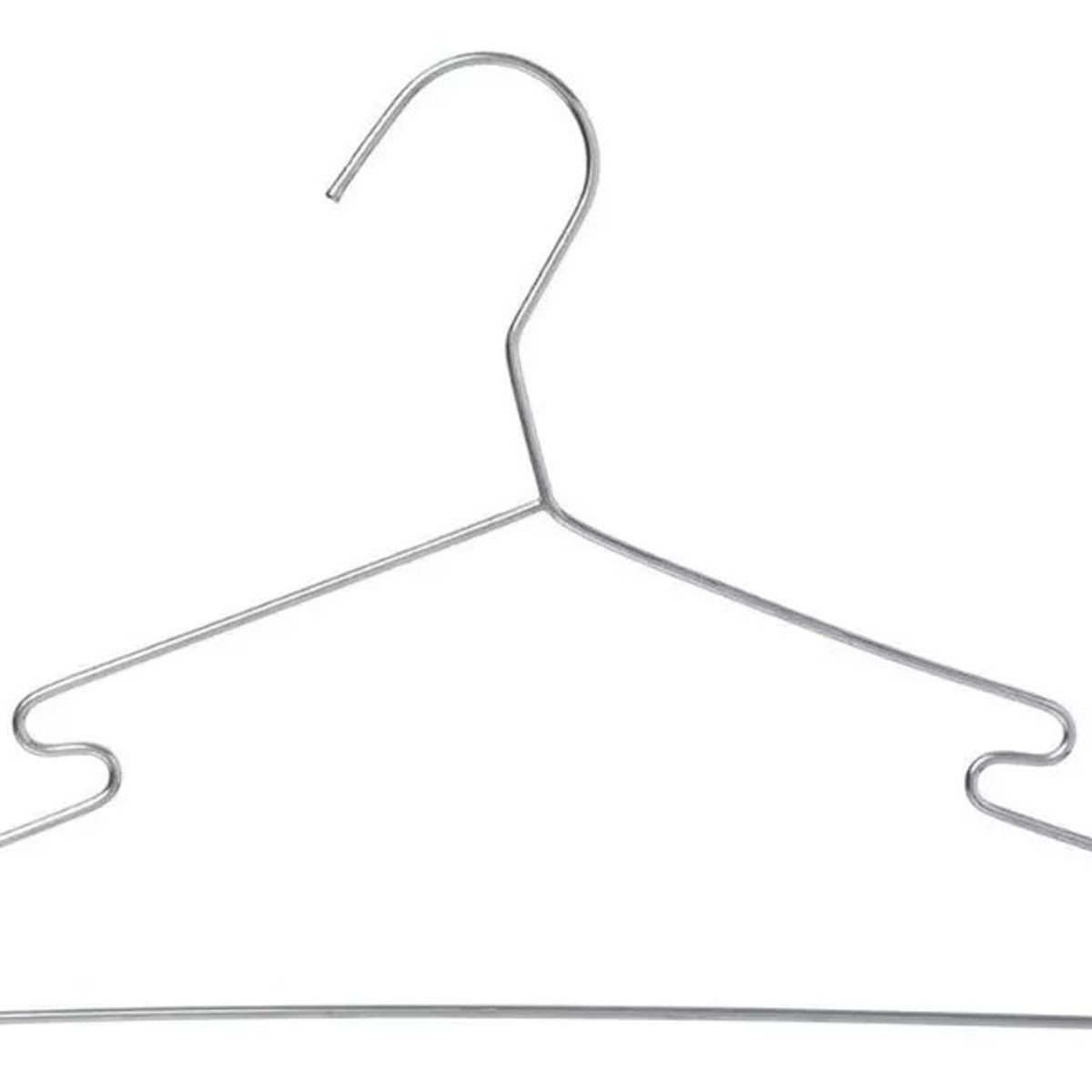 GENERICO - Set 10 Colgadores De Ropa Metalicos Ganchos Antideslizantes