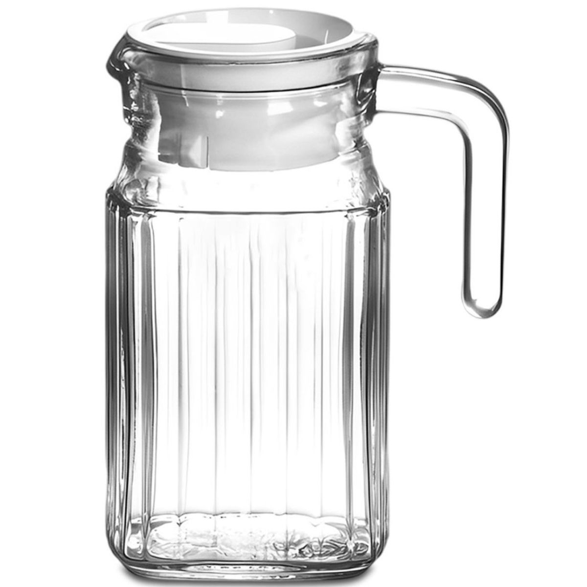 GENERICO - Jarra De Vidrio Con Tapa Para Agua Limonada Té Helado