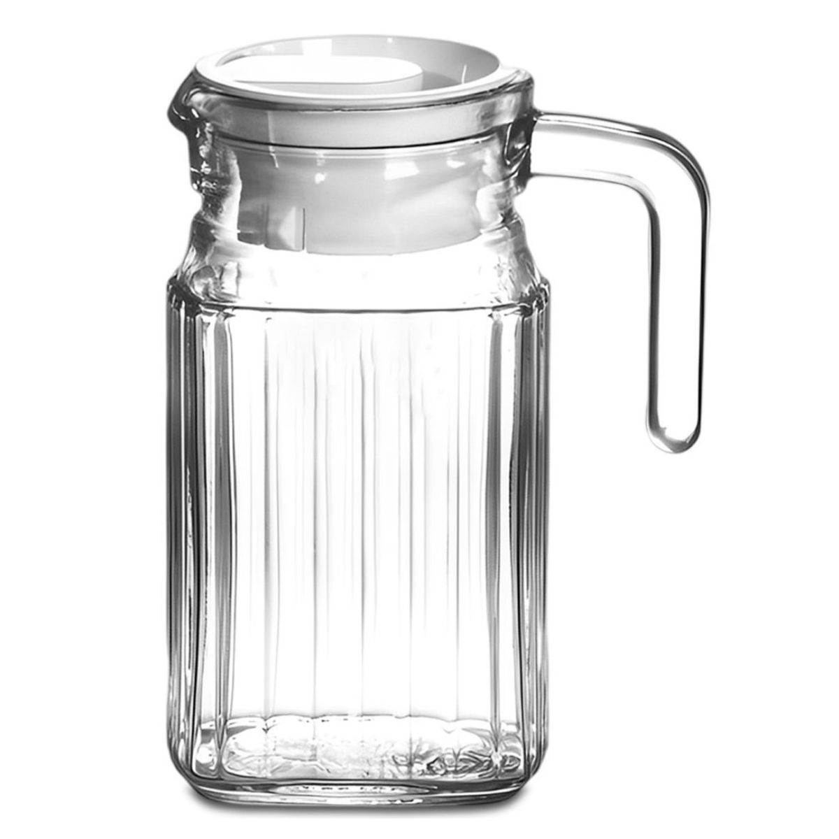 GENERICO - Jarra De Vidrio Con Tapa Para Agua Limonada Té Helado