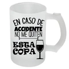 SUBLIM ART - Vaso shopero, vidrio empavonado, modelo VSE33, 470 cc.