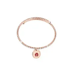 REBECCA CHILE - Pulsera de oro rosado y cristales modelo My World - Chinita