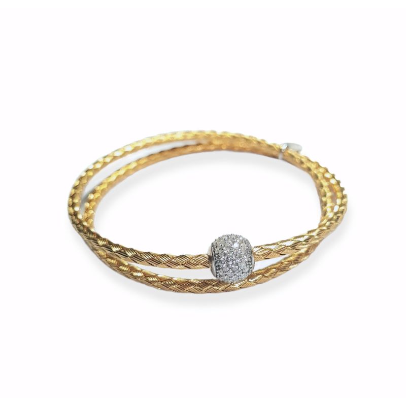 REBECCA CHILE - Pulsera de oro y cristales modelo Balloon