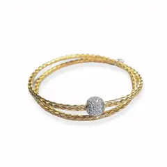 REBECCA CHILE - Pulsera de oro y cristales modelo Balloon