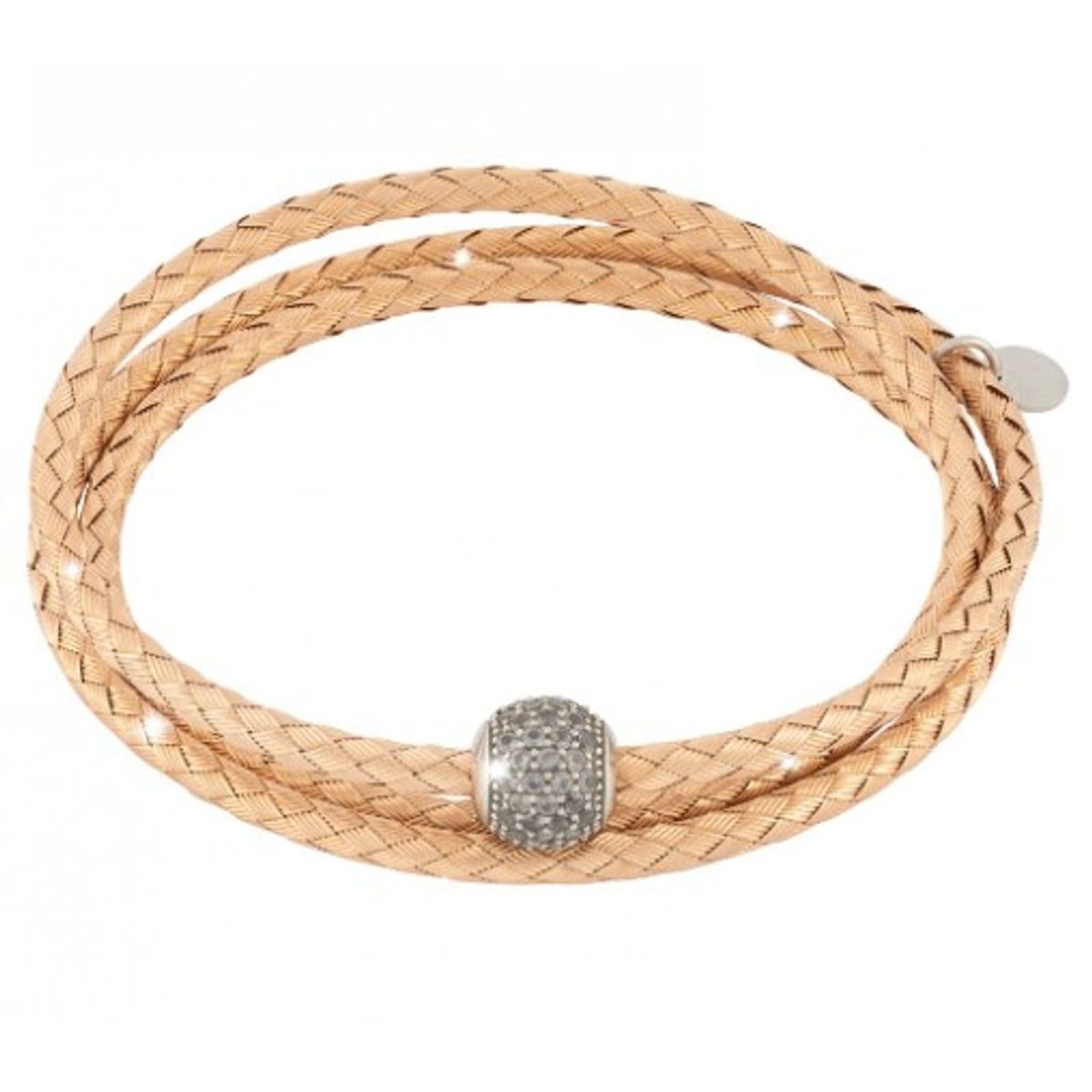 REBECCA CHILE - Pulsera de oro rosado y cristales modelo Balloon
