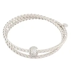 REBECCA CHILE - Pulsera de oro blanco y cristales modelo Balloon