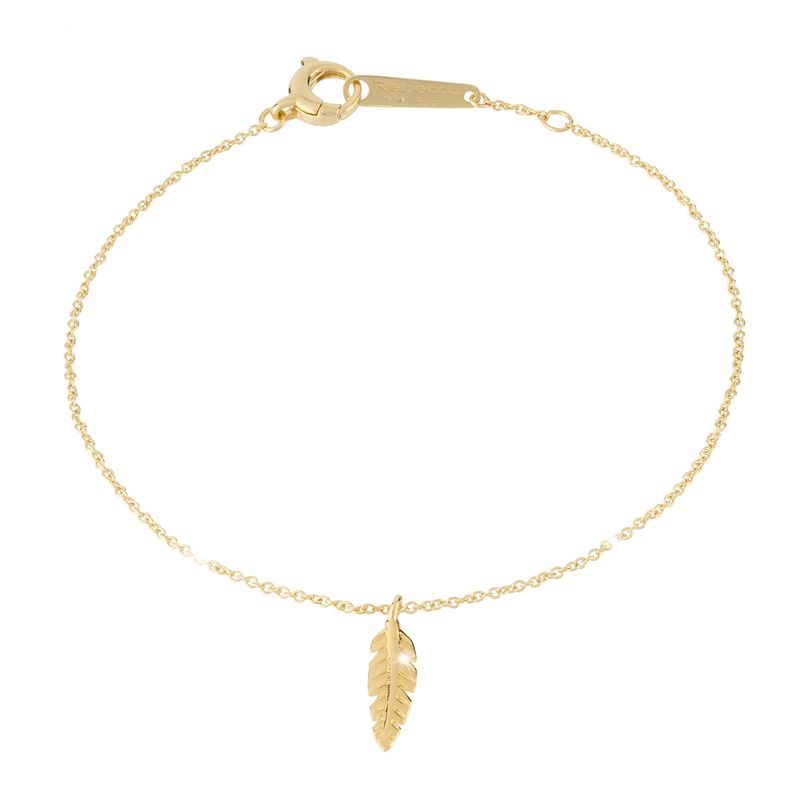 REBECCA CHILE - Pulsera de oro modelo My World - Pluma