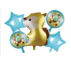 GENERICO - Globos Distintos Diseños Redondo Estrella 5 Unidades