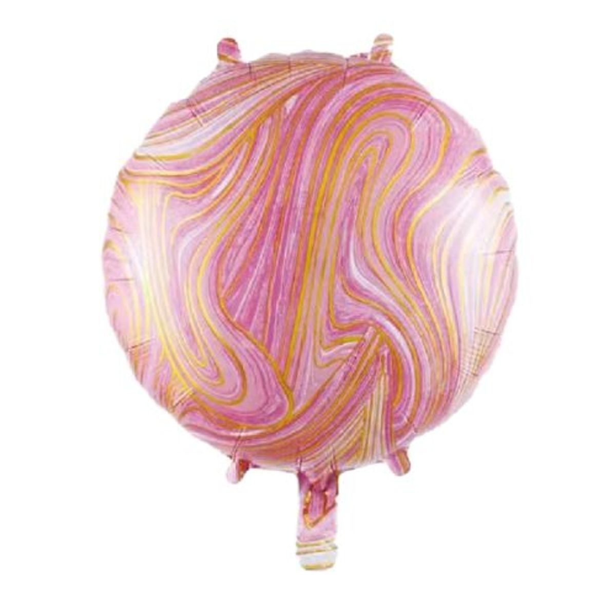 GENERICO - Globo Diseño Redondo Latex Color Rosa Amarillo