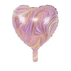 GENERICO - Globo Diseño Corazon Latex Color Amarillo Morado