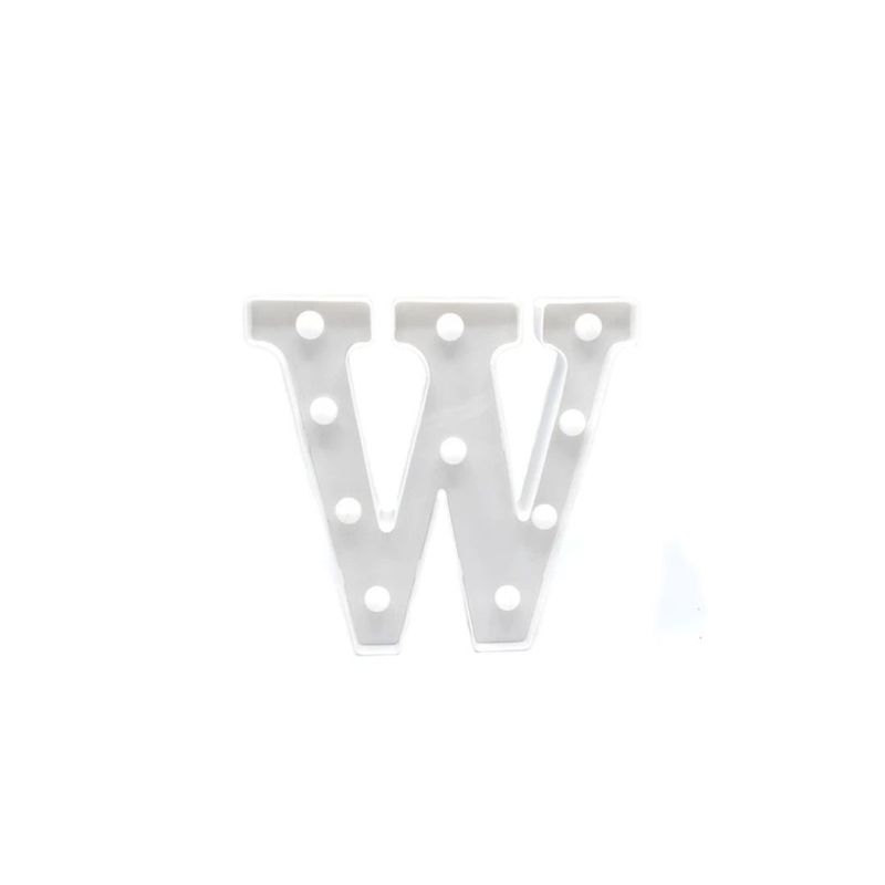 GENERICO - Letra W Con Luz LED 22cm