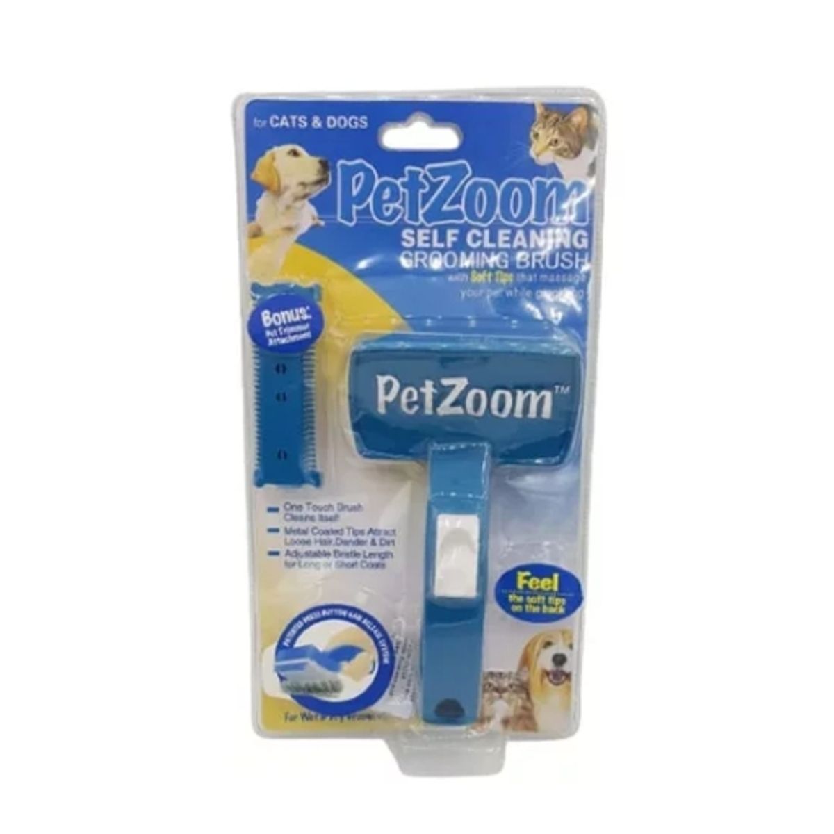 GENERICO - Cardina Para Perros Con Boton De Expulsion De Pelo