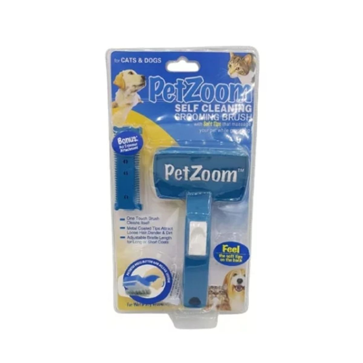 GENERICO - Cardina Para Perros Con Boton De Expulsion De Pelo