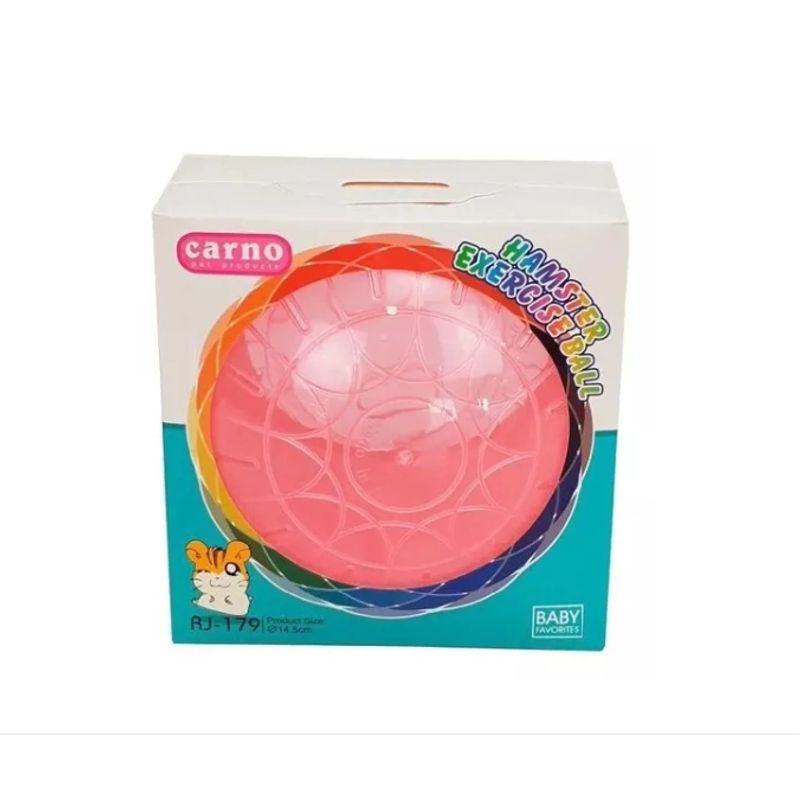 GENERICO - Bola Para Hamster Plastica 14,5 Cm Rosa