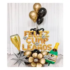 GENERICO - Traje Globos Latex Muchos Colores Diseños Feliz Cumpleaños